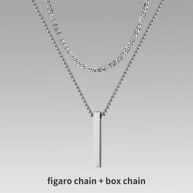 Men's Gift Chain Crystal Necklace